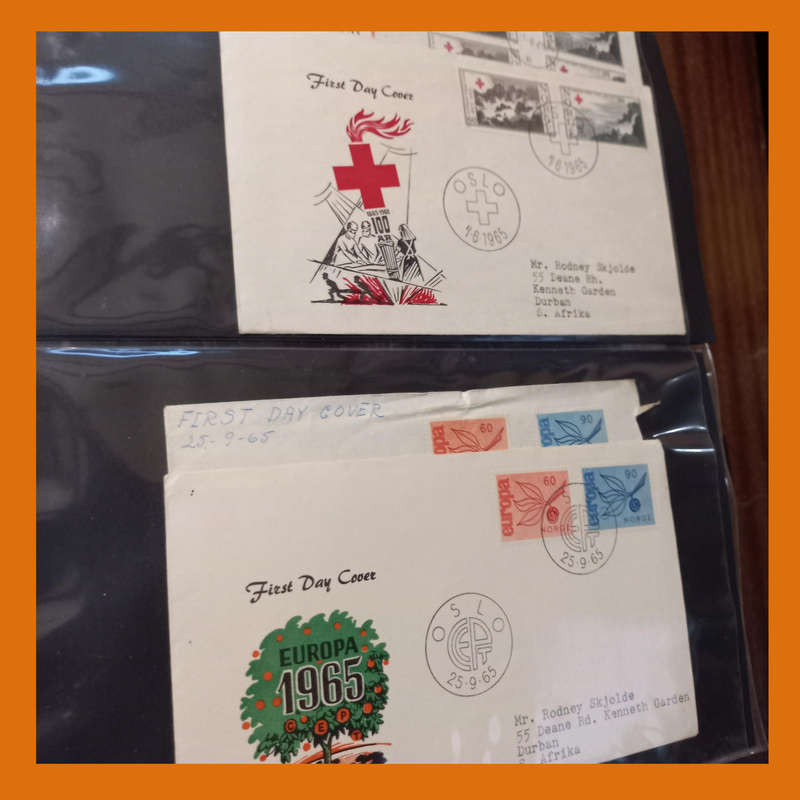 Norway FDCs  2 Albums, 1960s Era, Approx. 100 Items (3.5kg)
