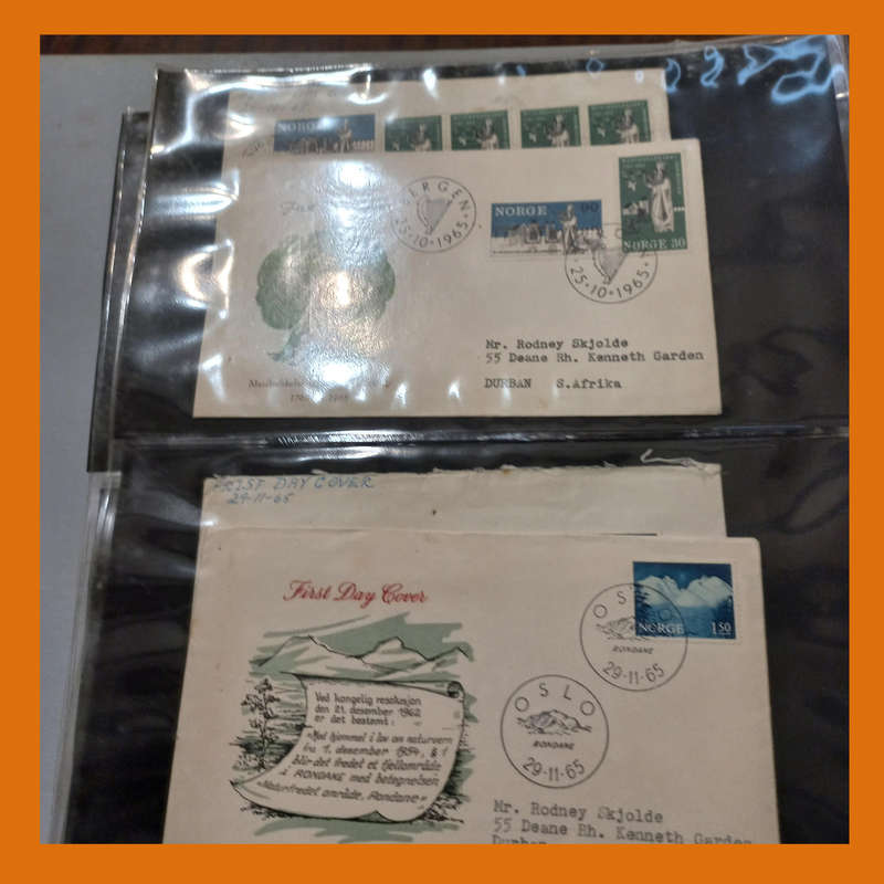 Norway FDCs  2 Albums, 1960s Era, Approx. 100 Items (3.5kg)