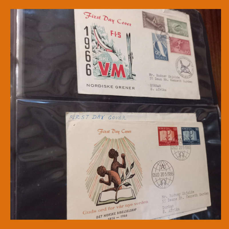 Norway FDCs  2 Albums, 1960s Era, Approx. 100 Items (3.5kg)