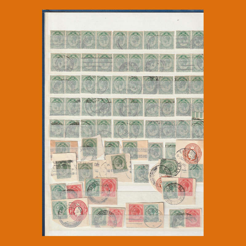 South Africa Union 1913 King George V Pairs & Postmarks  Up to 1s in Stockbook