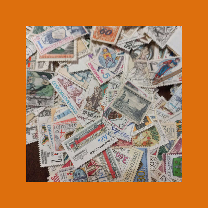 Czechoslovakia  Massive Off-Paper Stamp Accumulation (Approx. 300g)