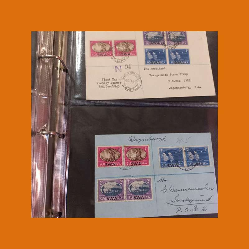 South West Africa (SWA)  Postal History & First Day Cover Album (75+ Items)