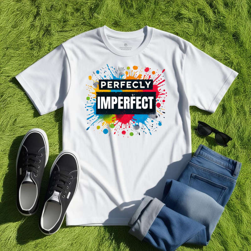 PSYCHODELIC - Perfectly Imperfect  - Unapologetically You! - Unisex Crew Neck Tee