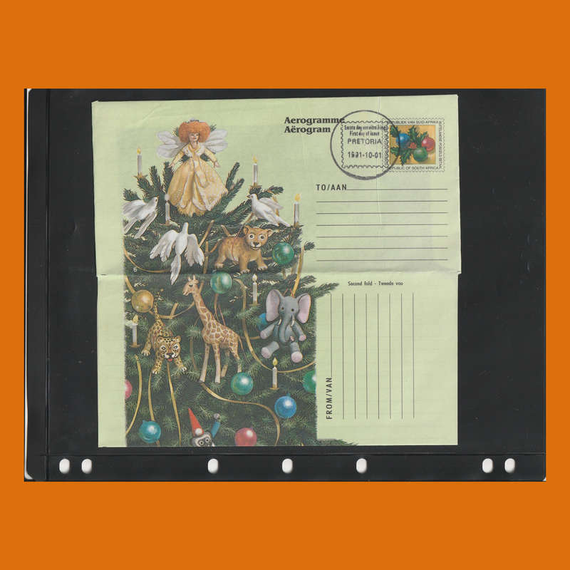 South Africa & Homelands Aerogramme and Telegram Stationery Album  Birds & Greetings Theme