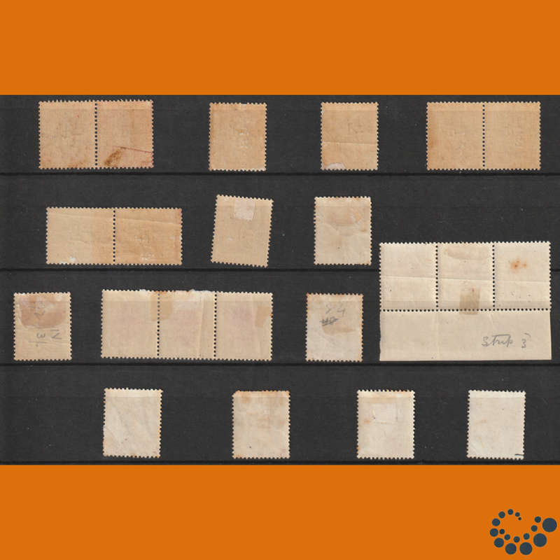 Orange Free State 1896 - 1900 -  Selection including VRI overprints 5 Images with backscans