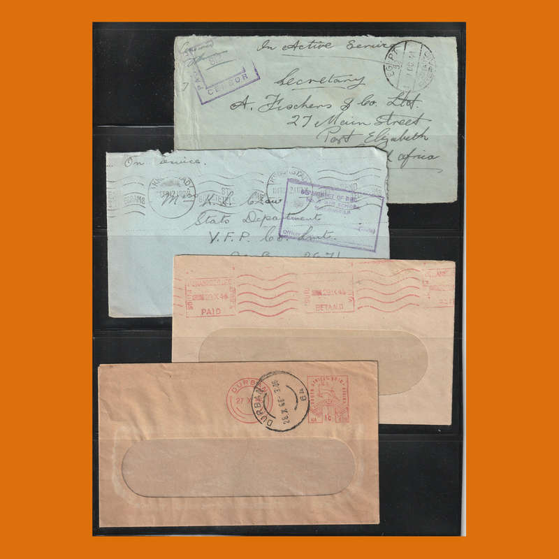 WWII Active Service & Official Government Covers  Censored Postal History