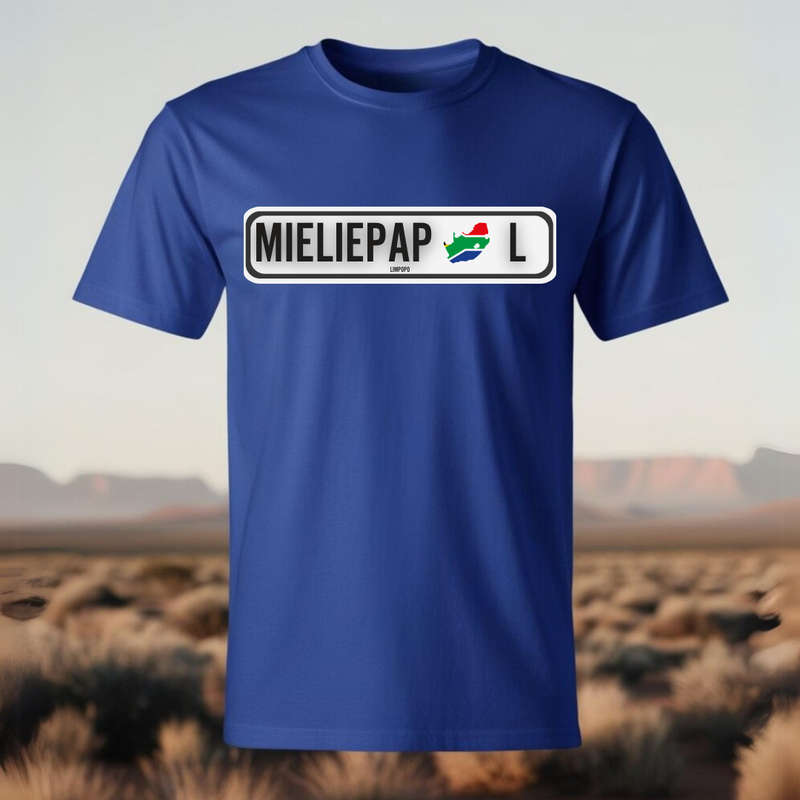 NUMBER PLATE - MIELIEPAP - Show your SA Roots - Unisex Crew Neck Tee
