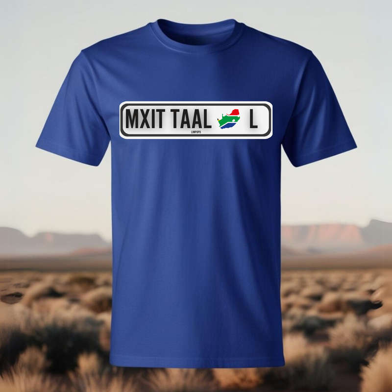 NUMBER PLATE - MXIT TAAL - Show your SA Roots - Unisex Crew Neck Tee