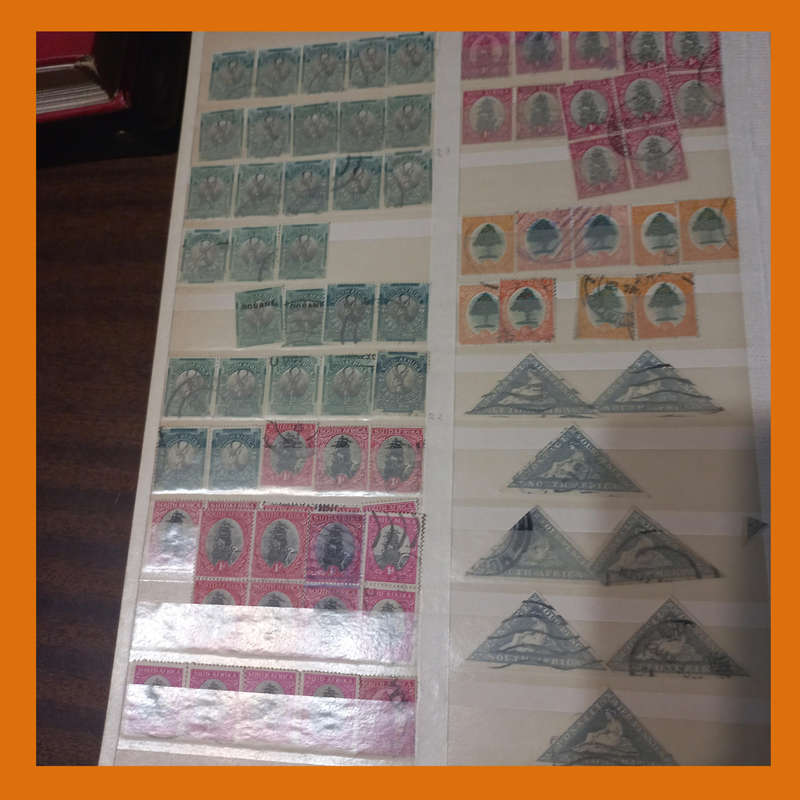 South Africa Union Selection in Lighthouse Stock Book with 1913 KGV Issue