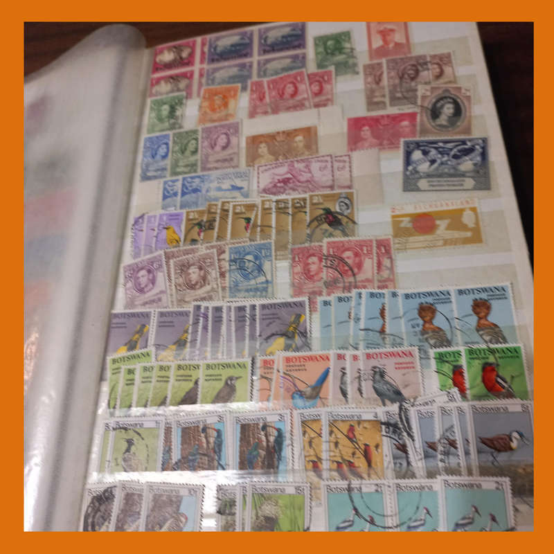 Southern & East Africa Stock Book  30 Double-Sided Pages, 1970s 1980s Focus
