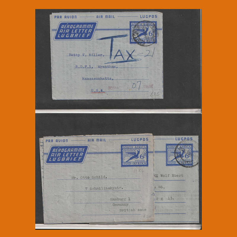 South Africa Aerogrammes  Union & Republic Mint/Used incl. WWII Censored