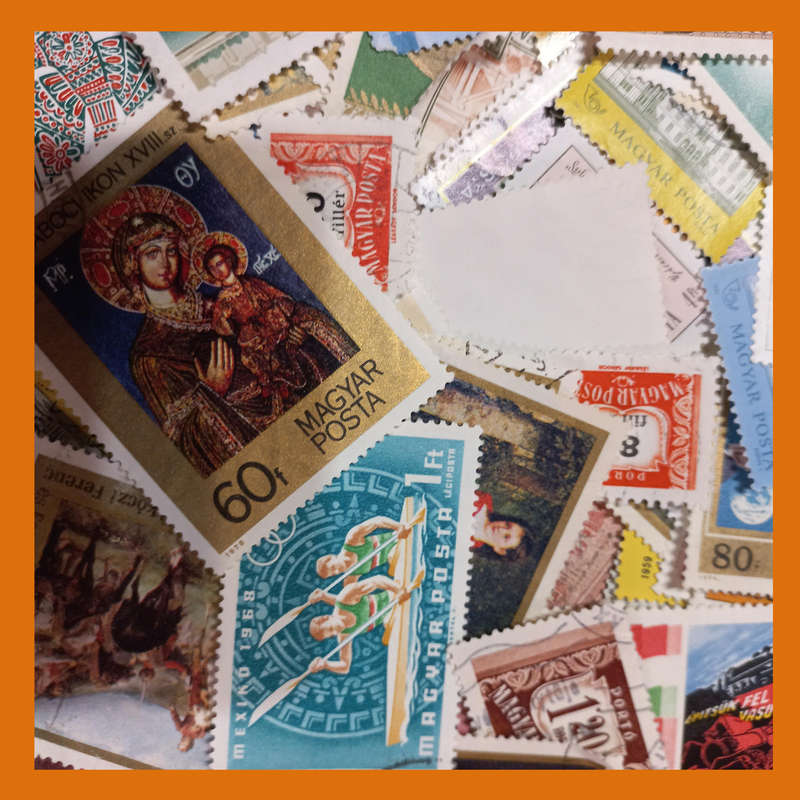 Hungary Off-Paper Stamp Accumulation  180g, Low Duplication