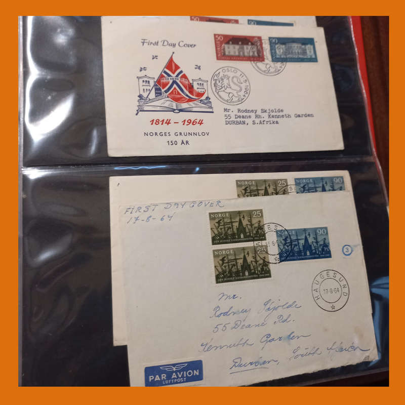 Norway FDCs  2 Albums, 1960s Era, Approx. 100 Items (3.5kg)