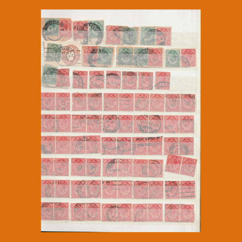 South Africa Union 1913 King George V Pairs & Postmarks  Up to 1s in Stockbook