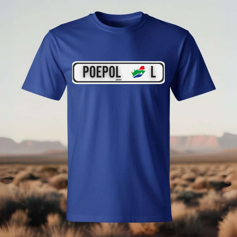 NUMBER PLATE - POEPOL - Show your SA Roots - Unisex Crew Neck Tee