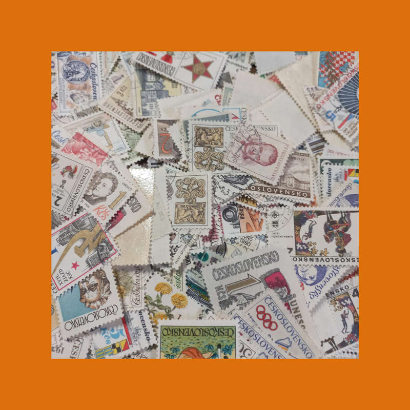 Czechoslovakia  Massive Off-Paper Stamp Accumulation (Approx. 300g)