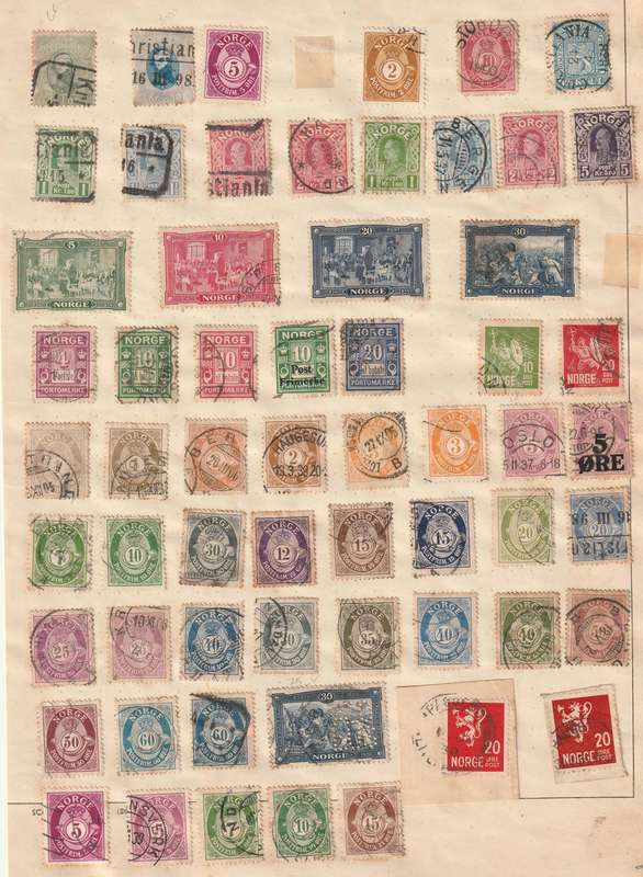 Early Norway Collection including First Day Covers - R1 Start