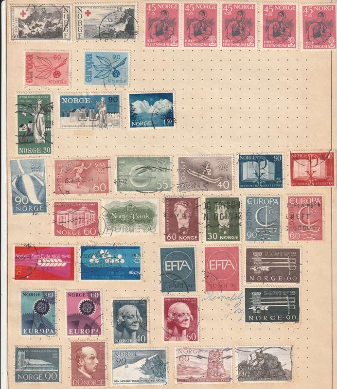 Early Norway Collection including First Day Covers - R1 Start