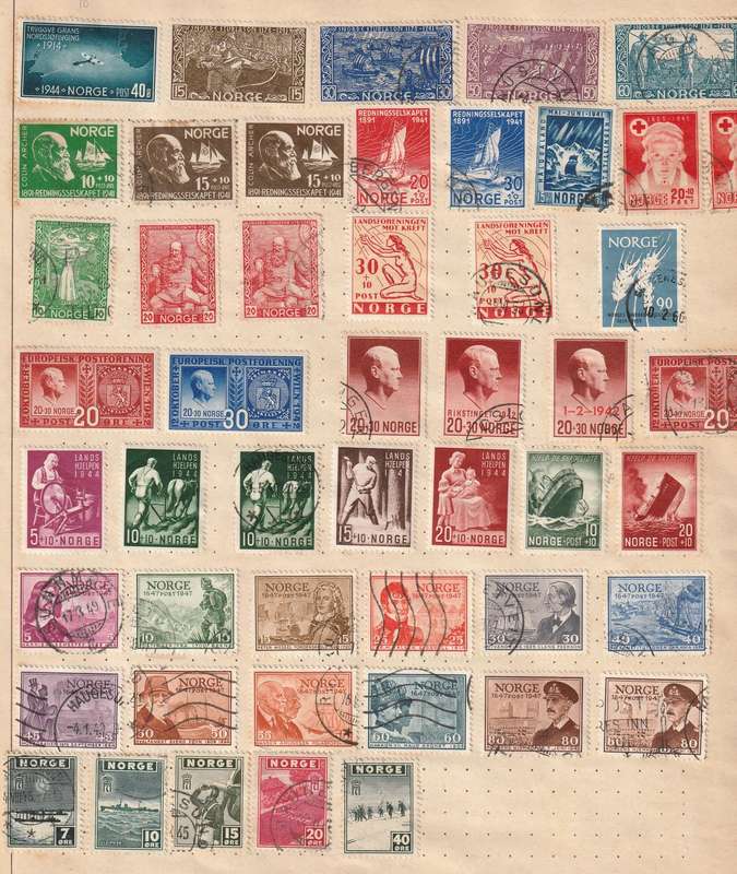 Early Norway Collection including First Day Covers - R1 Start
