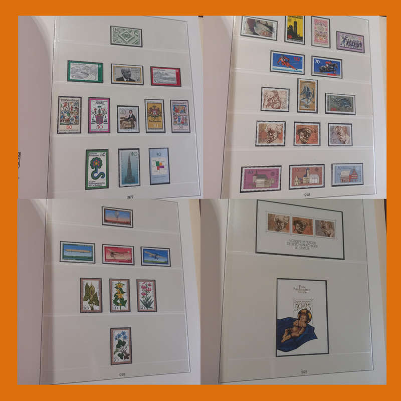 Germany Federal Album  Mint Collection 1972 to 1985 in Lindner (66 Pages, 3kg)