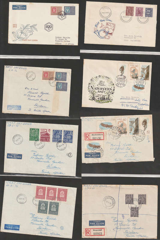 Early Norway Collection including First Day Covers - R1 Start