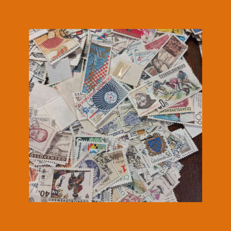 Czechoslovakia  Massive Off-Paper Stamp Accumulation (Approx. 300g)