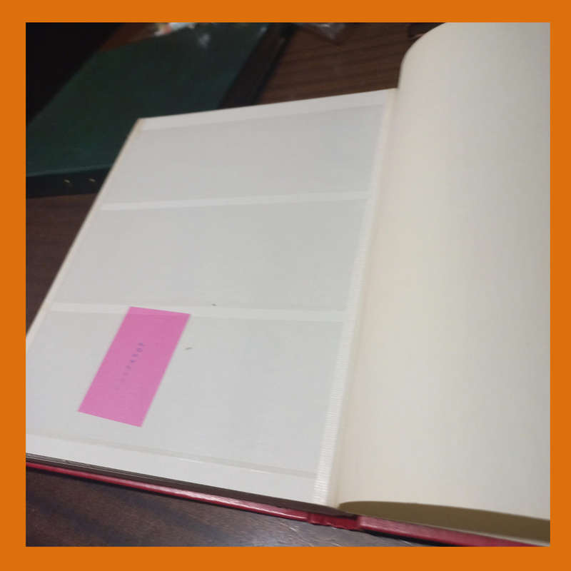 Lighthouse Control Block Stock Book  16 Pages, 3 Clear Strips per Page (Empty, Near-New)
