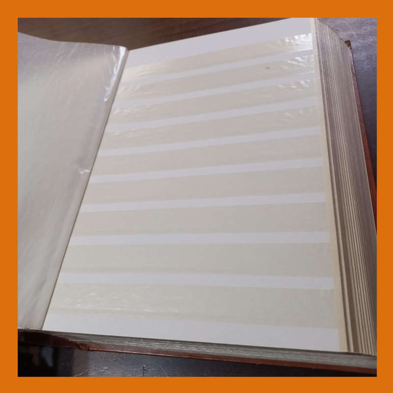 Empty King Lighthouse Stock Book  32 Double-Sided white Pages, 9 Strips