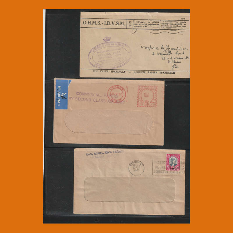 WWII Active Service & Official Government Covers  Censored Postal History