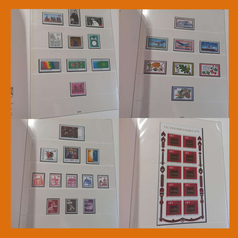 Germany Federal Album  Mint Collection 1972 to 1985 in Lindner (66 Pages, 3kg)
