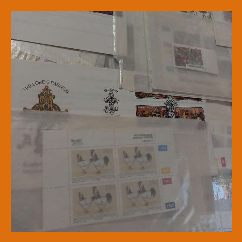 Bophuthatswana Collection  Control Blocks, FDCs & Bulletins to 1992