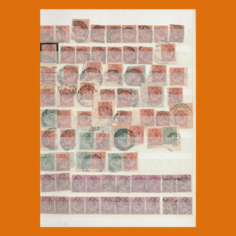 South Africa Union 1913 King George V Pairs & Postmarks  Up to 1s in Stockbook