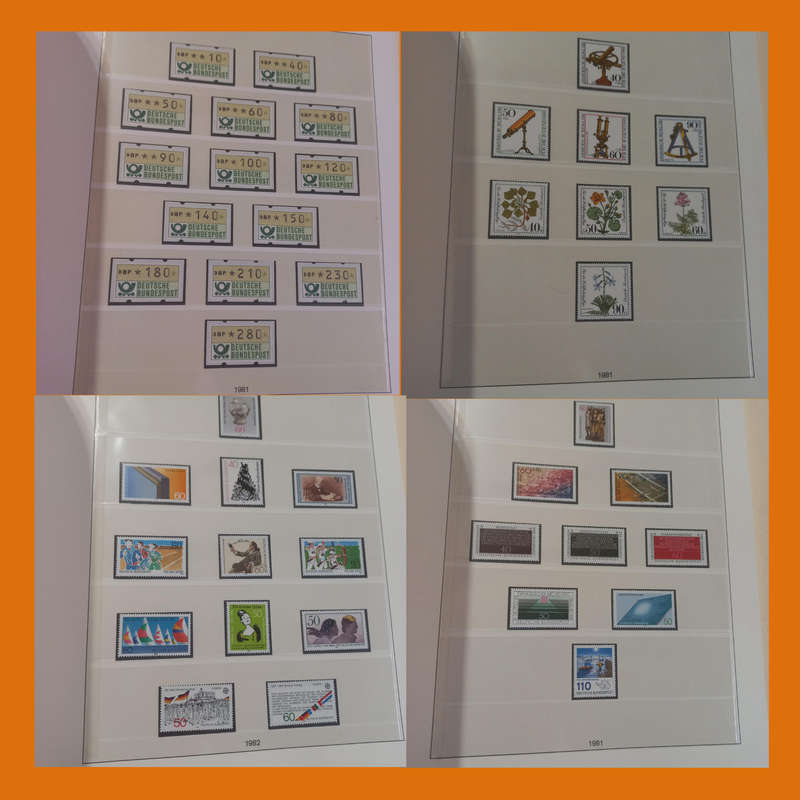 Germany Federal Album  Mint Collection 1972 to 1985 in Lindner (66 Pages, 3kg)