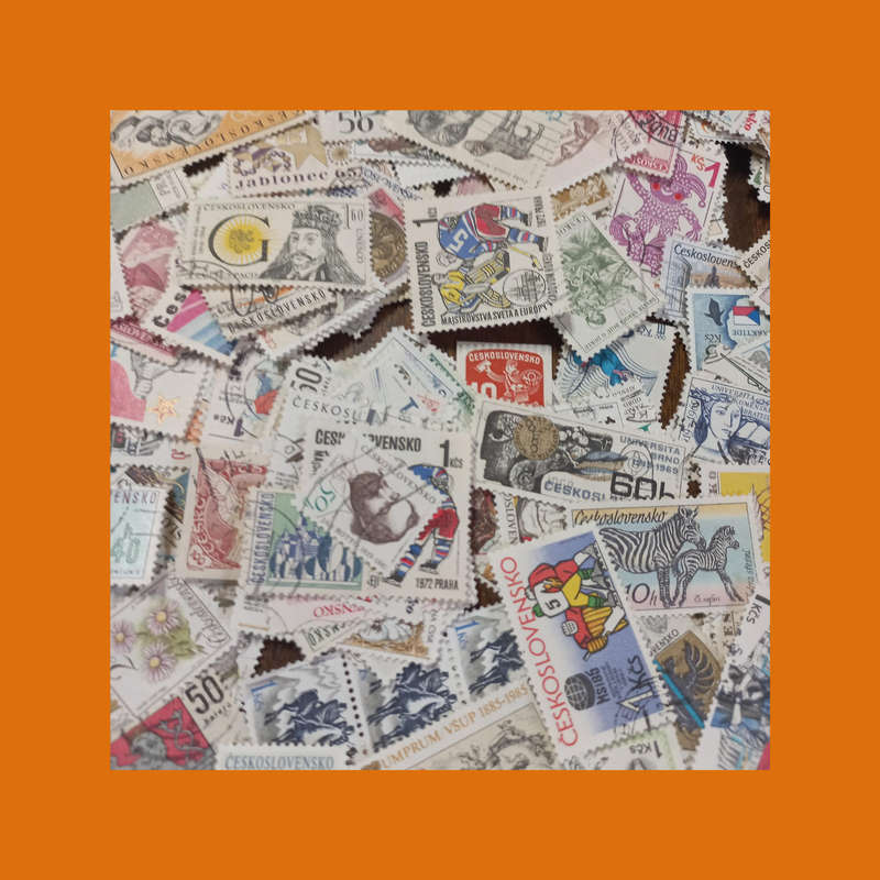 Czechoslovakia  Massive Off-Paper Stamp Accumulation (Approx. 300g)