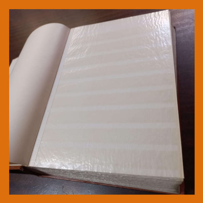 Empty King Lighthouse Stock Book  32 Double-Sided white Pages, 9 Strips