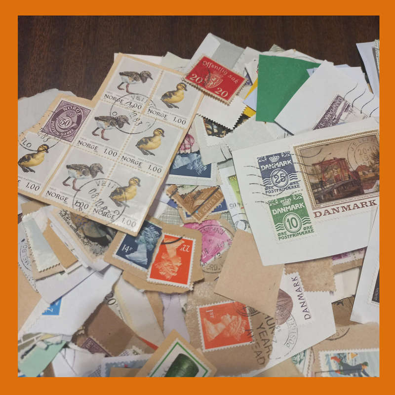 World Stamp Mix on Paper  Mainly Europe, 650g, Modern and Older