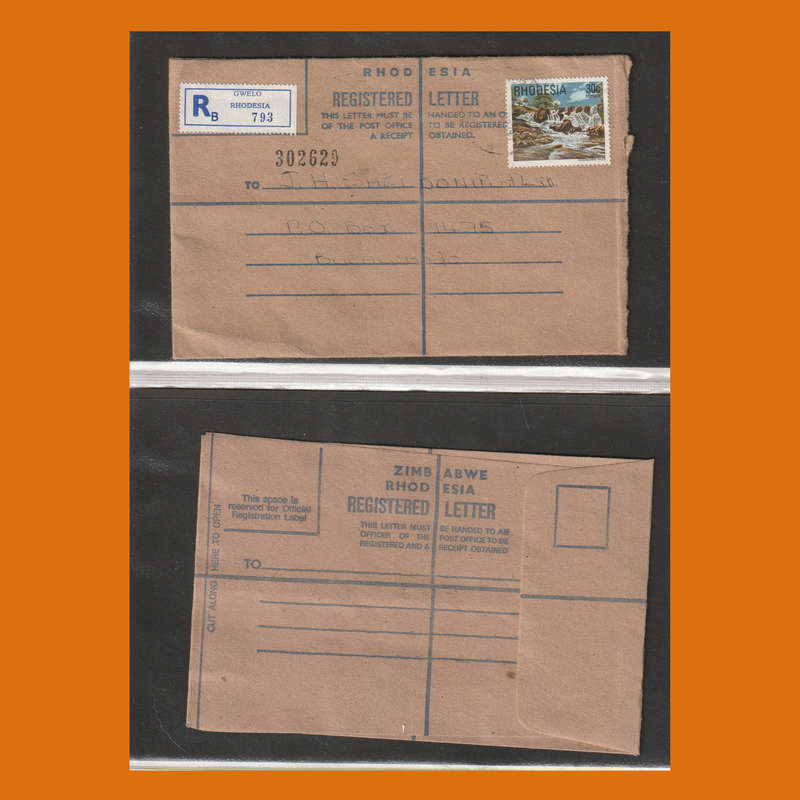 Registered Covers  South Africa, Rhodesia and Homelands (844g, Mint & Used)
