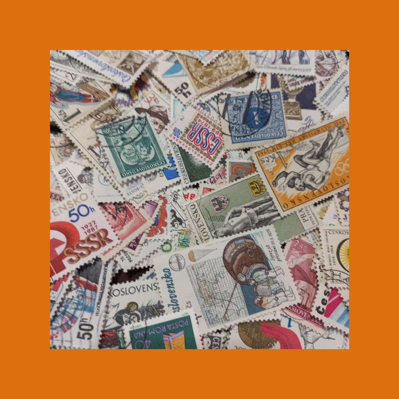 Czechoslovakia  Massive Off-Paper Stamp Accumulation (Approx. 300g)