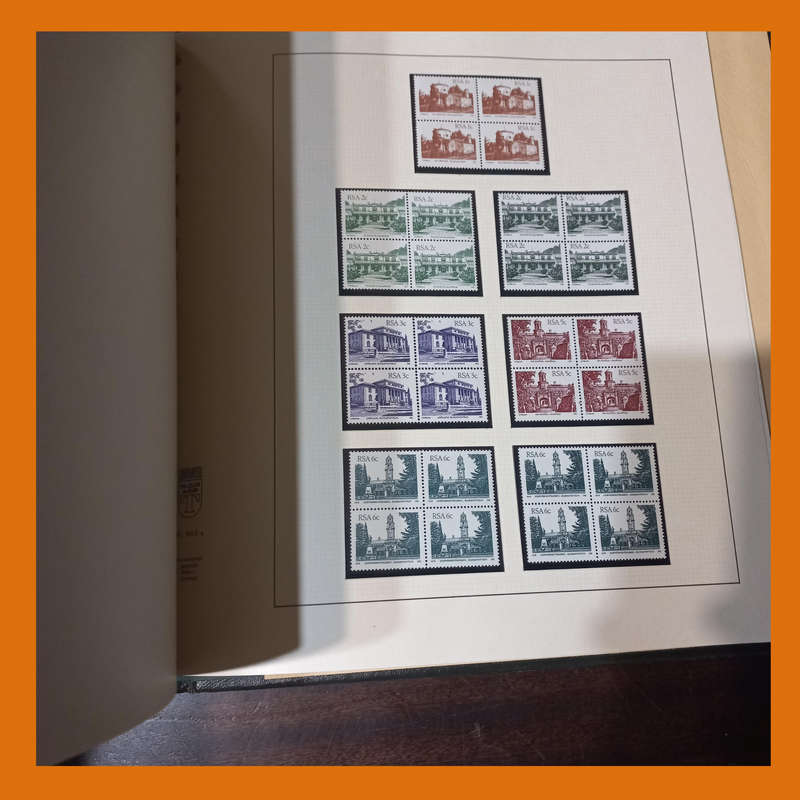 South Africa Republic 2nd to 5th Definitive Blocks and Complete Sets in File with Slip Cover