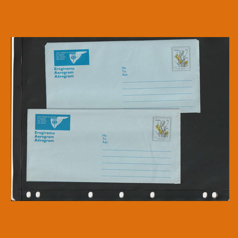 South Africa & Homelands Aerogramme and Telegram Stationery Album  Birds & Greetings Theme