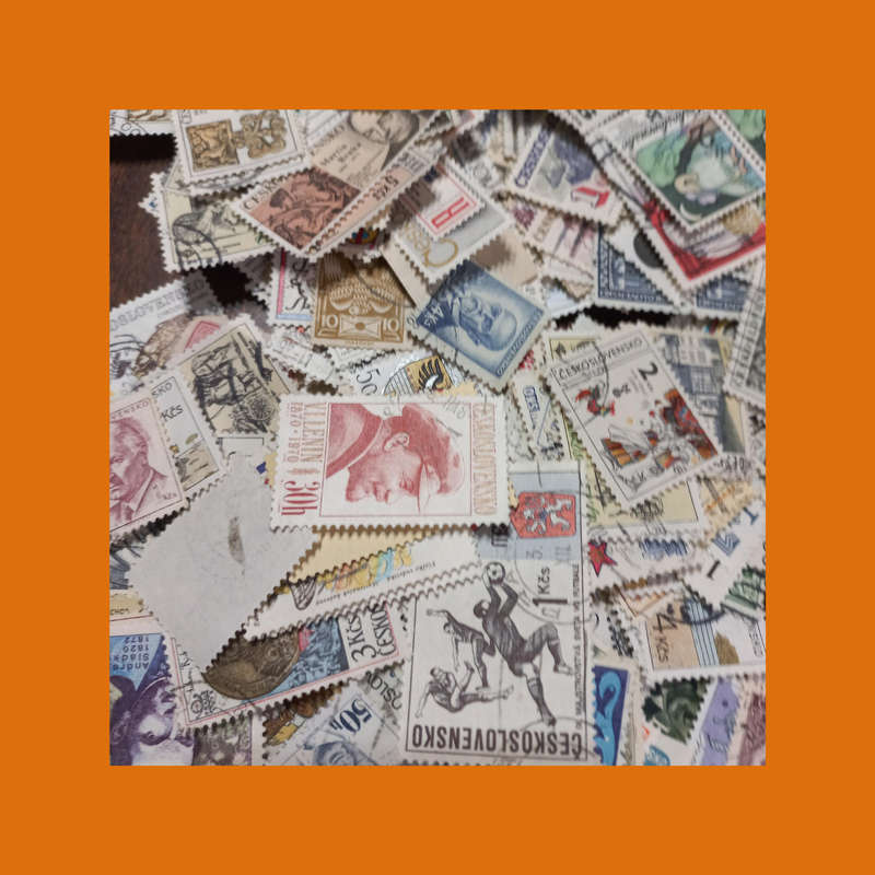 Czechoslovakia  Massive Off-Paper Stamp Accumulation (Approx. 300g)