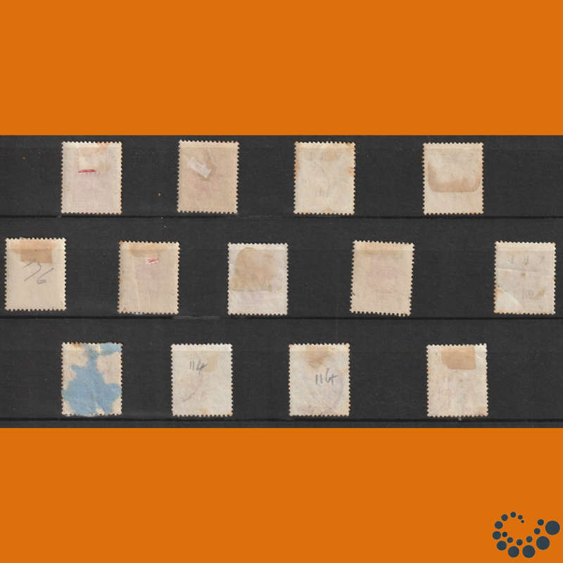 Orange Free State 1896 - 1900 -  Selection including VRI overprints 5 Images with backscans