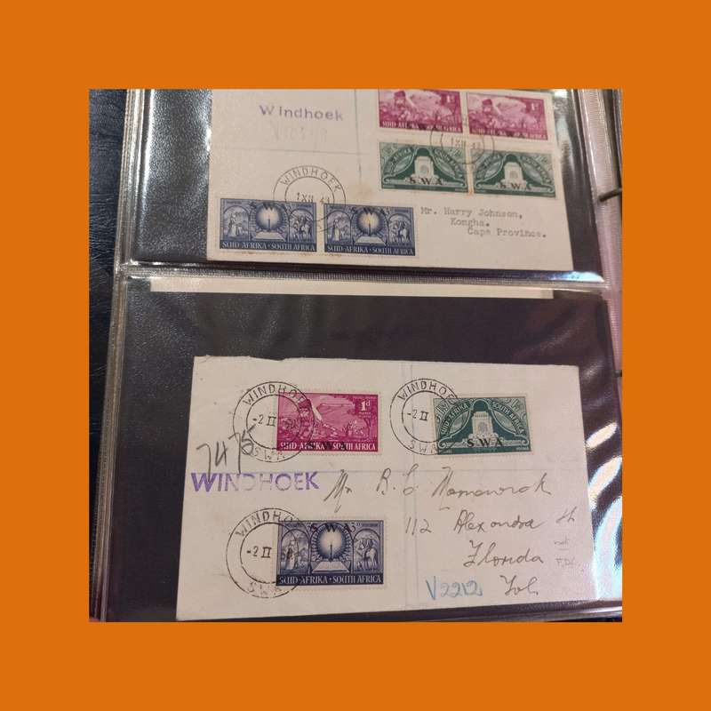 South West Africa (SWA)  Postal History & First Day Cover Album (75+ Items)