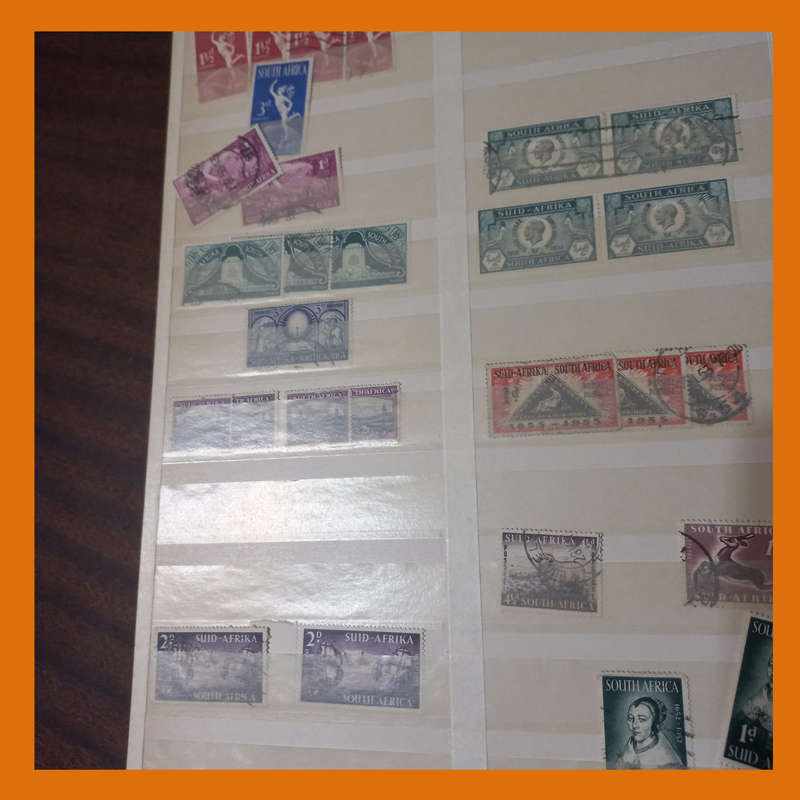 South Africa Union Selection in Lighthouse Stock Book with 1913 KGV Issue