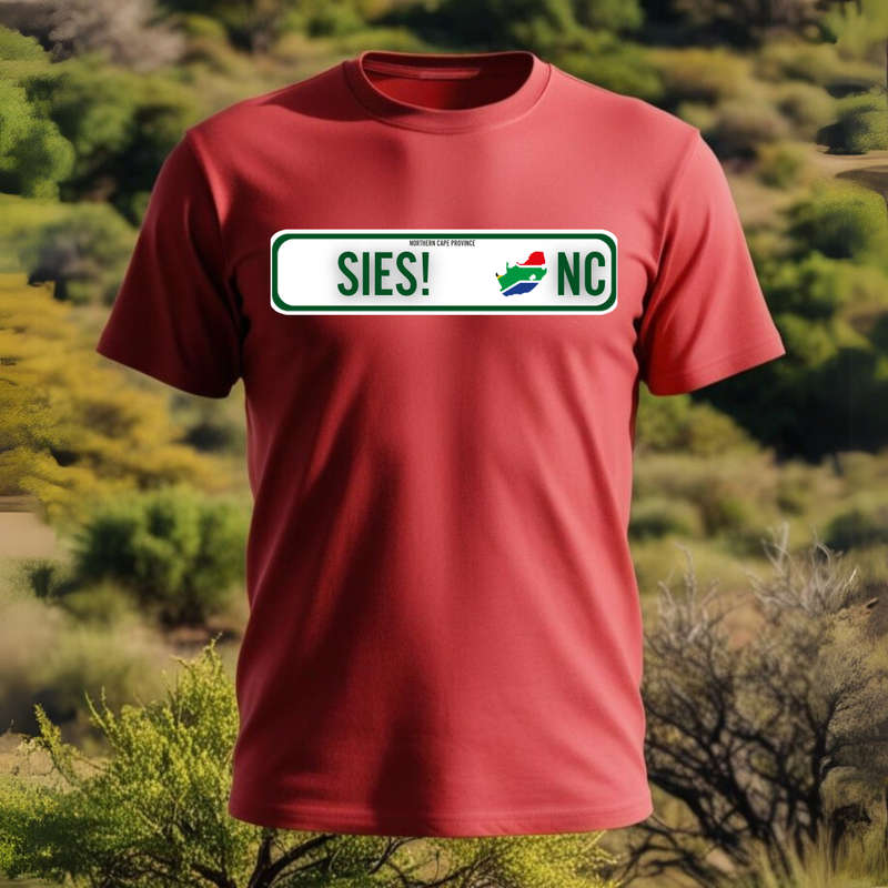 NUMBER PLATE - SIES! - Show your SA Roots - Unisex Crew Neck Tee