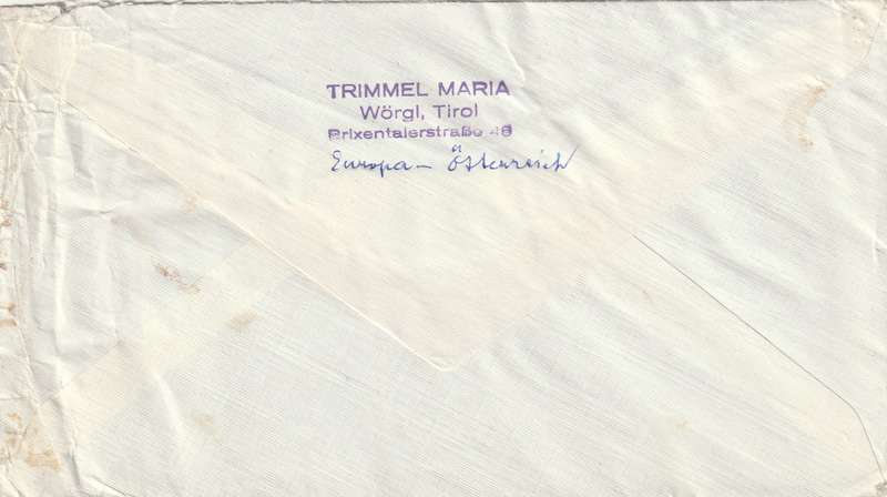 Austria Cover - 1957 1965 - Slogan Internationales Unterinntaler Philatelistentreffen WORGL Buildin