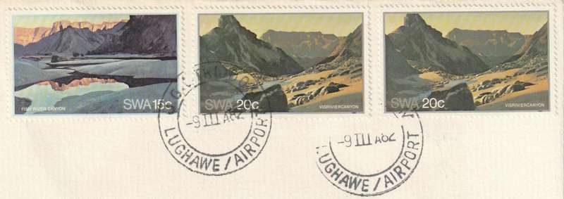 South African Airways WINDHOEK Late fee Letters - R1 Start (Air Mail Flight Covers)
