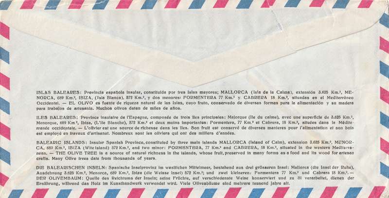 Spain Cover - 1967 1955 - Refrigeration Congress Airmail Aviation Caravel Ships Maps Horses Islas B