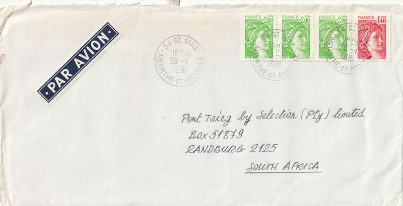 France Cover - 1977 1979 - Sabine after David