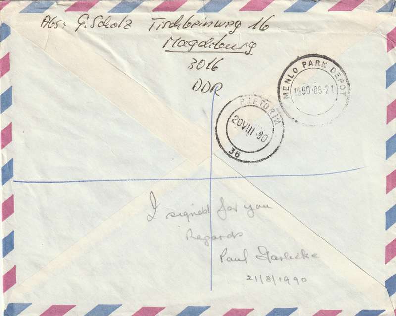 Germany Federal Cover Registered - 1990 - Historical Sights Definitive Brandenburg Gate